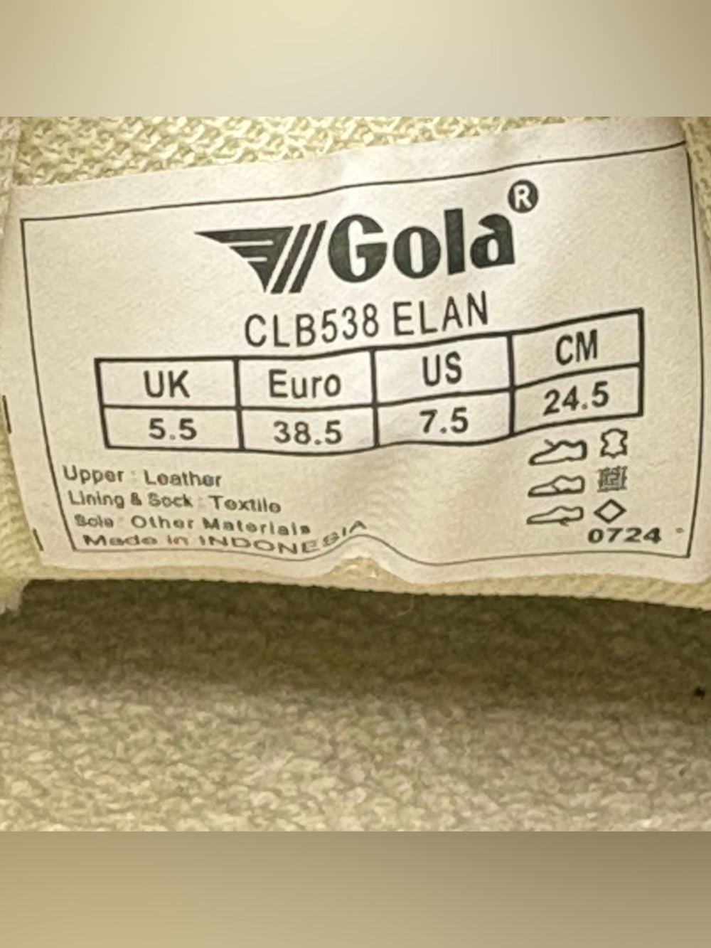 Gola Elan Sneakers Coral Pink Suede Leather Gum Sole Retro Bold Women’s 7.5 - Picture 11 of 11